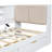 L-shaped Daybed Corner Bed Under-bed Drawers with Storage Bookcase-1024701285-1024701282