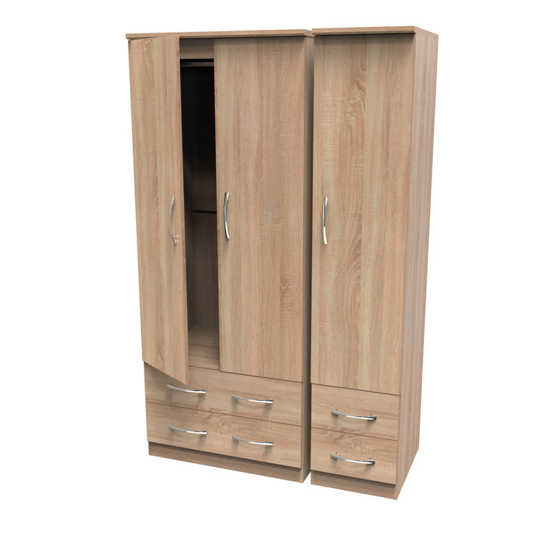 Tabathe Manufactured Wood Wardrobe, Bardolino Oak