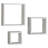 Floating Square Cube Shelves,Set of 3