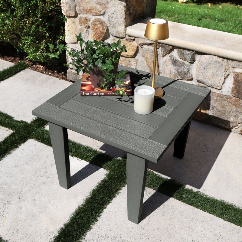 Table d'appoint d'extérieur Lehigh, Teck côtier