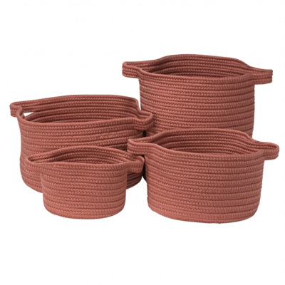 Ensemble de 4 paniers de rangement Vintage