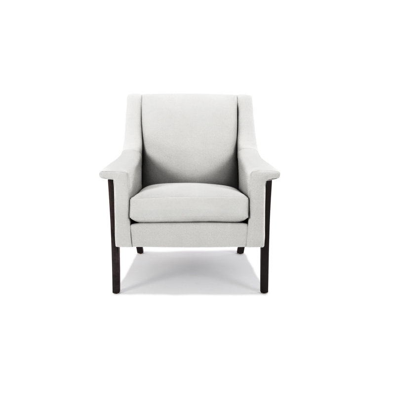 Fauteuil Arlo, Wengé, Mélange de polyester neige