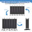 246.1cm W x 180.1cm H 6 - Panel Folding Room Divider