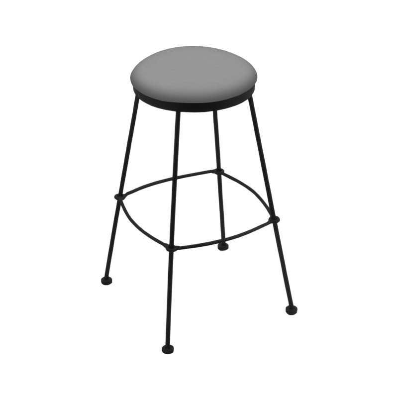Tabouret de bar et de comptoir 3030, Vinyle - gris Folkstone Canter, Tabouret de comptoir (siège d'une hauteur de 25 p