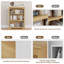 Bibliothèque Luper pour bureau avec 3 tablettes et rangement-672545775-683537689