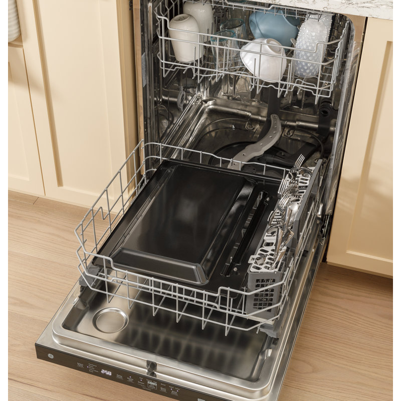 GE 30" Slide-In Electric Convection Range, Stainless Steel