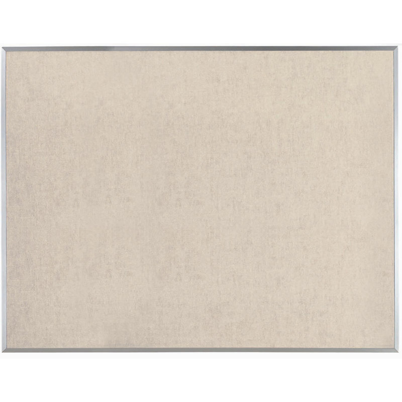 Burlap Wall Vinyl Bulletin Board, 48" x 60", Beige