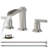 Widespread Bathroom Faucets With Metal Pop-up Drain-115669533