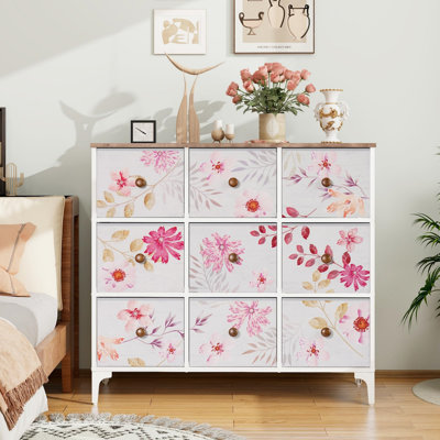 100 cm W Chest of 9 Drawers