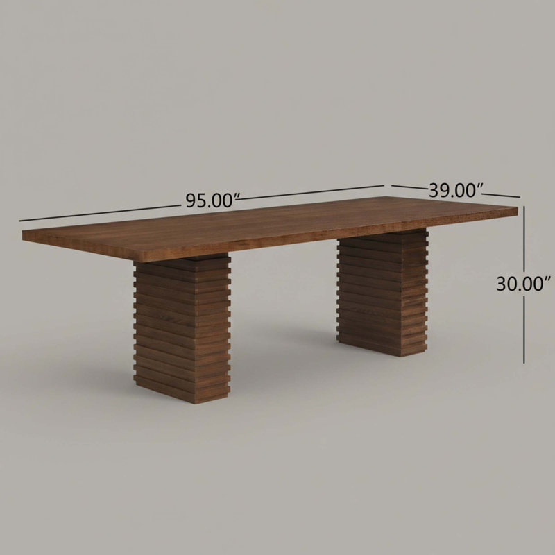 Table de salle à manger Rylan, Noyer