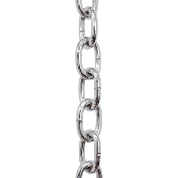 Large Standard Link Steel Chandelier Fixture Chain | RCH Hardware Polished Nickel / W30