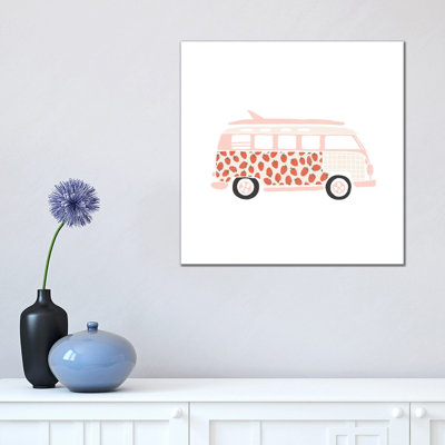 Strawberry Van 1 Piece Wrapped Canvas Painting