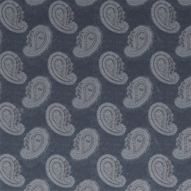 Orissa Velvet Fabric, Blue