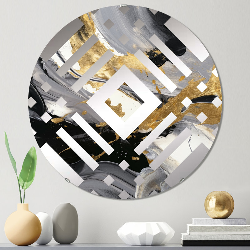 Jaycie - Miroir décoratif diamant, 23,6 po x 23,6 po
