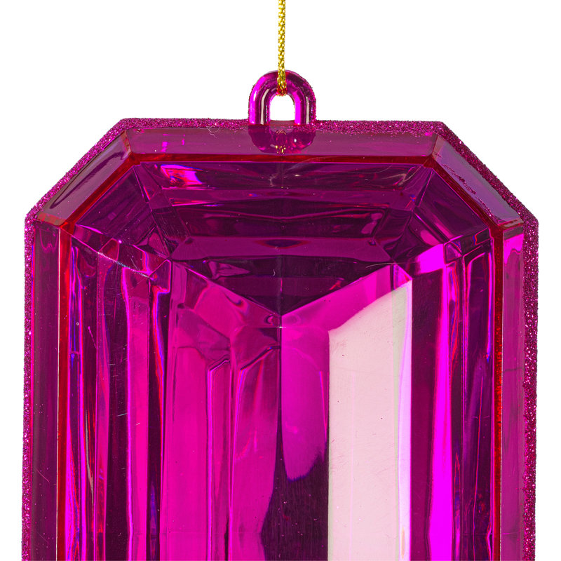 Ornement de Noël incassable 8 po, Rose