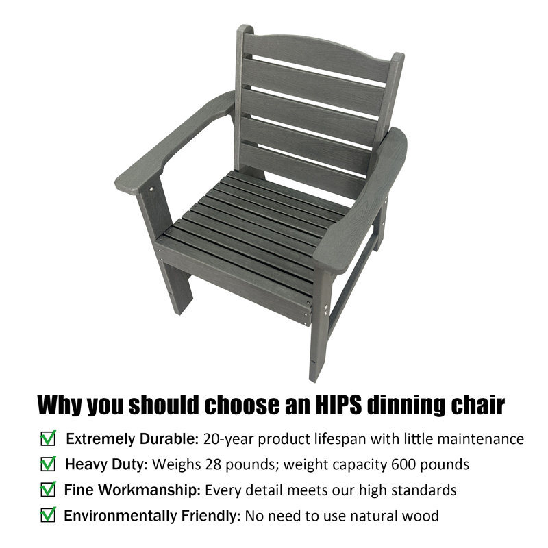 Chaise de patio en PEHD