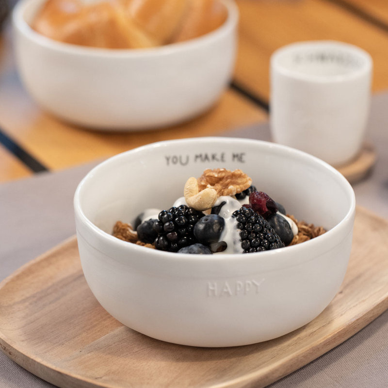 Bonjour Acacia Wood Plate