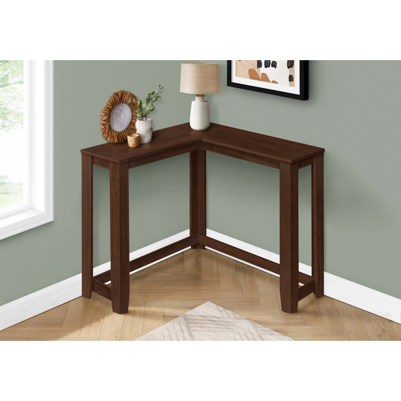 Table d'appoint, console, entrée, étroit, d'angle, salon, chambre à coucher, stratifié, contemporain, moderne, Cerisier