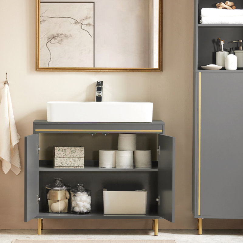 75cm Single Bathroom Vanity Base Only