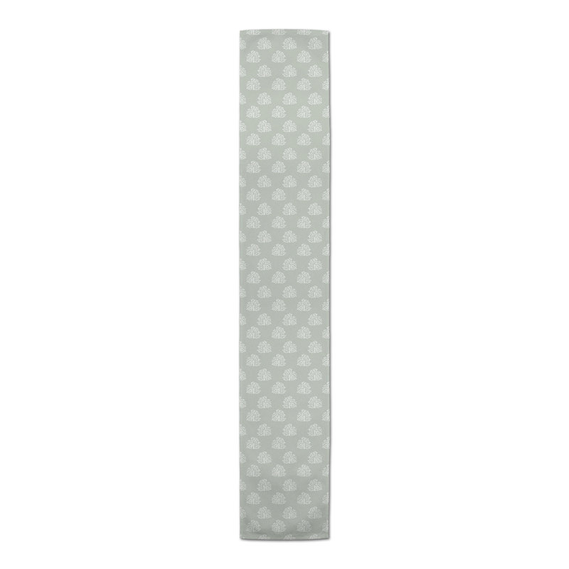 Rectangular Floral Table Runner, 72" x 16", Sage