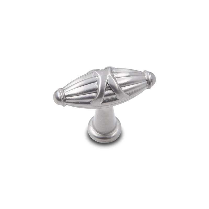 CK Series 1 11/16" Length Bar Knob, Satin Nickel (Pewter), Small