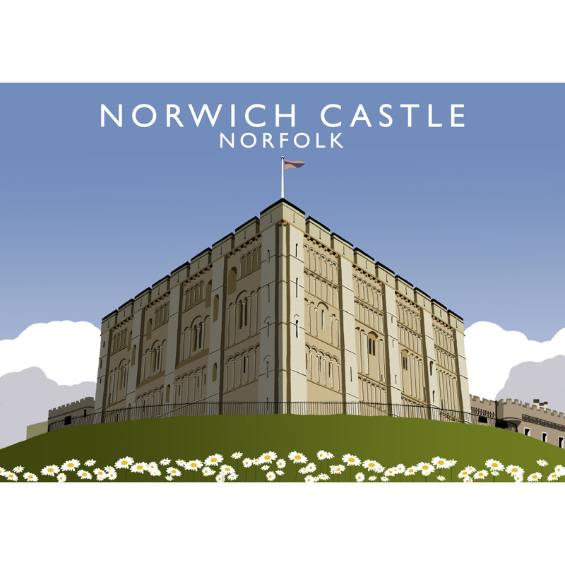 Norwich Castle by Richard O'Neil - Print, No Frame, 40 cm H x 50 cm W x 1 cm D