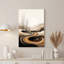 «Abstract Trees and Swirling Earth Tones», art mural sur toile-133917845