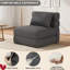 Canapé-lit pliant avec coussin amélioré, canapé-lit pliable de taille unique et matelas, mousse à mémoire de forme haute densité avec housse en lin