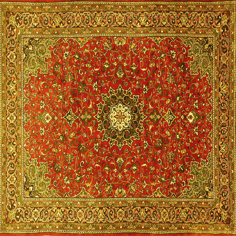 Aniket Washable Oriental Indoor Rug, Square 3'