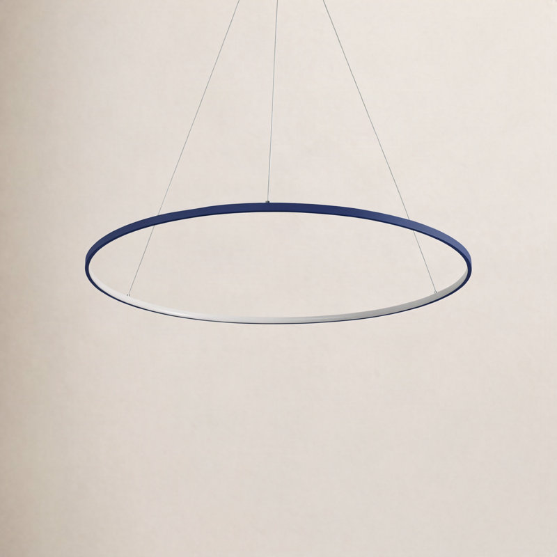 Lustre spectaculaire et unique à 1 lumière DEL Odin, H 0,75 po x l 34,88 po x P 34,88 po, Marine