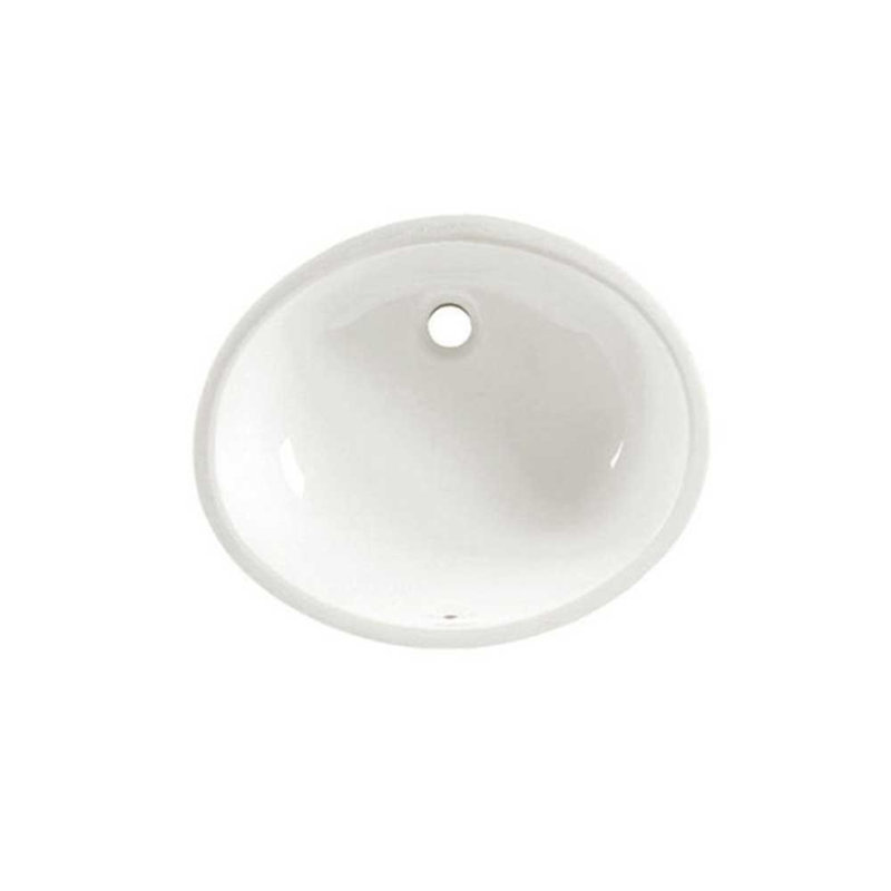 American Standard 14.125'' Ceramic Oval Bathroom Sink with Overflow, Linen
