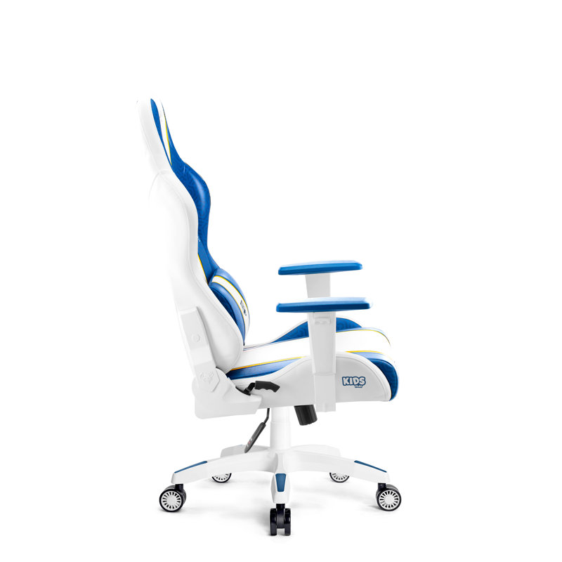 DIABLO CHAIRS Blue/White Executive Chair with Wheels