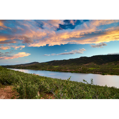 Horsetooth Reservoir by Wesley Morley - Wrapped Canvas Print