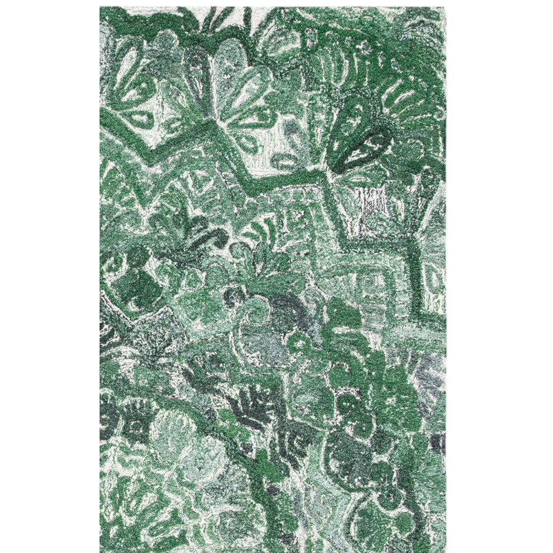 Tapis oriental performance touffeté à la main Dragon Marquee, Carré 6 pi