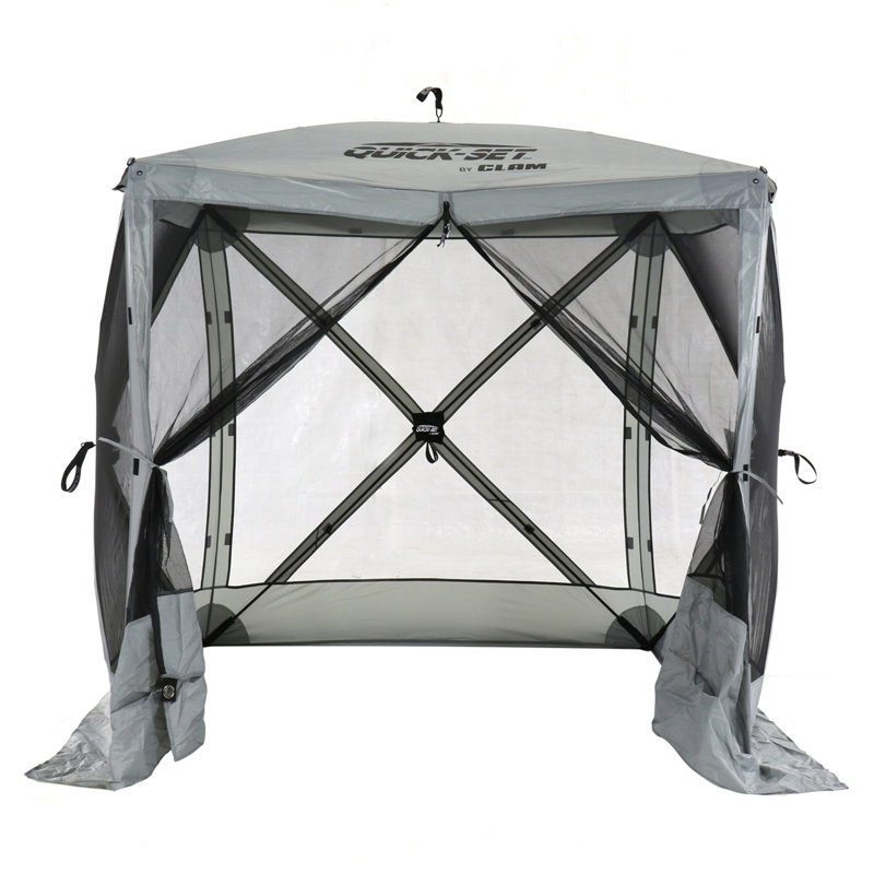 Abri de camping extérieur CLAM Quick-Set, Brun clair, 9 pi x 9 pi