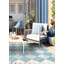 Rithish Geometric Vinyl Machine Printed Area Rug-1579762826