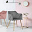 Sofiya 47cm H Velvet Upholstered Armchair-88674284-88674285