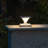 Luxor Black 4x4 and 5x5 Solar LED Deck Post Cap Light with Warm White and Hi/Lo Mode for Backyard and Wood Fence(2-Pack)-97681074