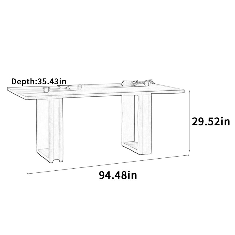 Yissel, 29.52"H x 94.48"L x 35.43"W