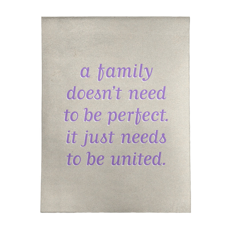 Quotes Chenille Indoor Rug, Rectangle 8' x 10'