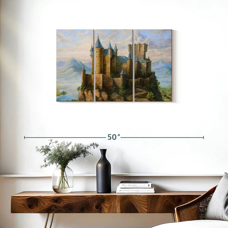 Lilie Castles, 20" H x 33" W