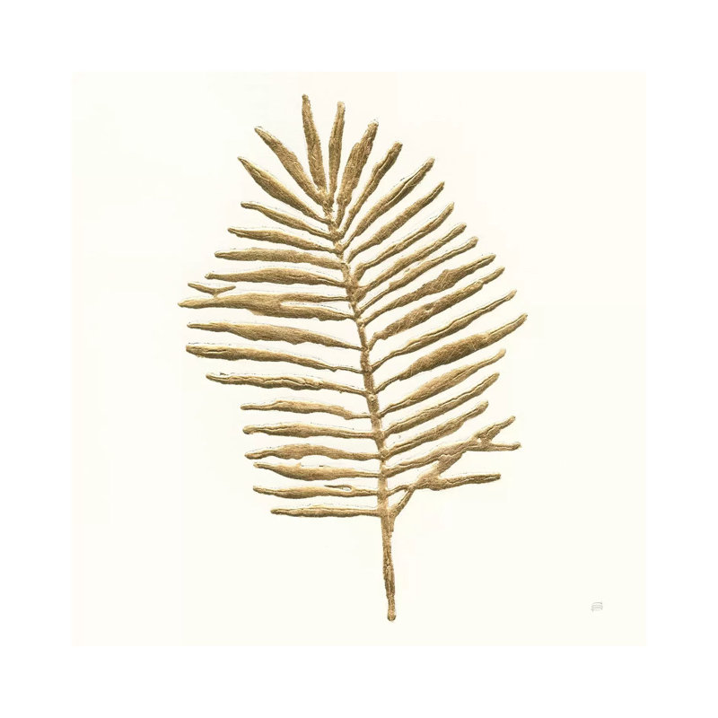 Gilded Palm II by Chris Paschke - 1 Piece Painting on Canvas, 66.04cm H x 66.04cm W x 1.91cm D, Wrapped Canvas