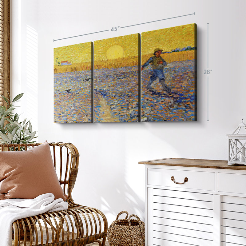 «The Sower» sur toile, H 28 po x l 45 po