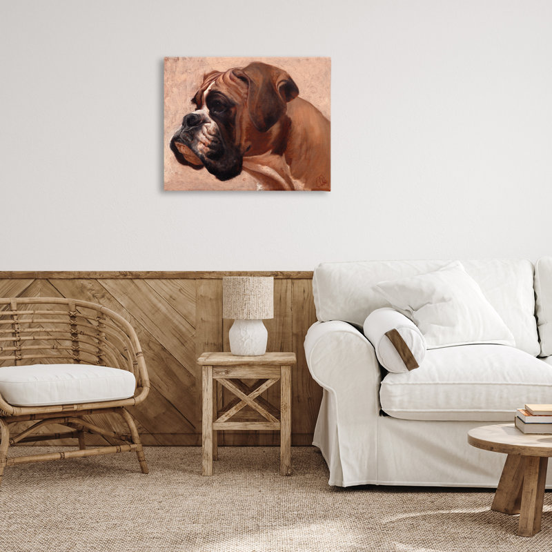 «Boxer Dog Neutral Portrait» par Thomas Fluharty, H 16 po x l 20 po