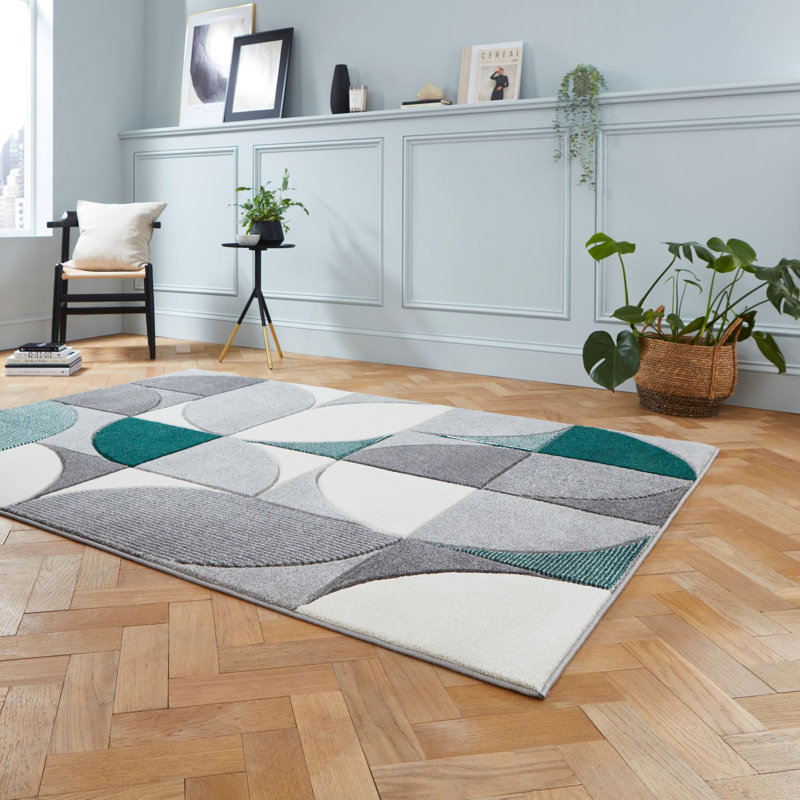 Matrix area rug Machine Woven Rectangle Grey, Rectangle 120 x 170cm