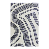 Dashing Away Abstract Area Rug in Ivory/Concrete Gray