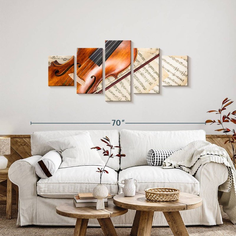 Violin, 24" H x 55" W