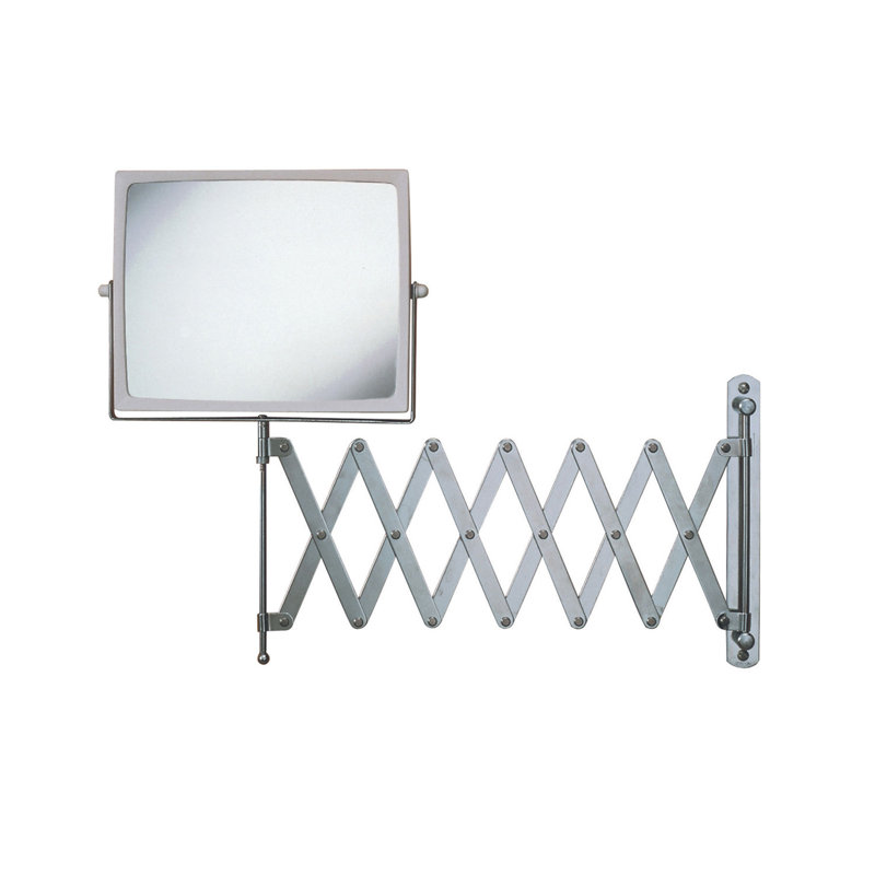 Wasser 8.25" x 6.5" Wall Mount Magnified Extension Makeup Mirror