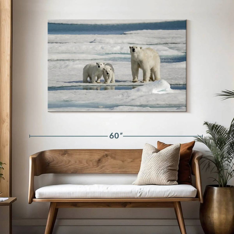 Ours polaires Brampt Longyearbyen, H 32 po x l 48 po