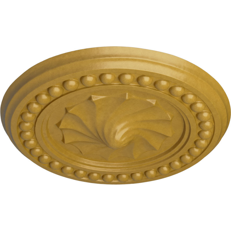 Médaillon de plafond H 15,75 po x l 15,75 po x P 2 po Foster, Or iridescent